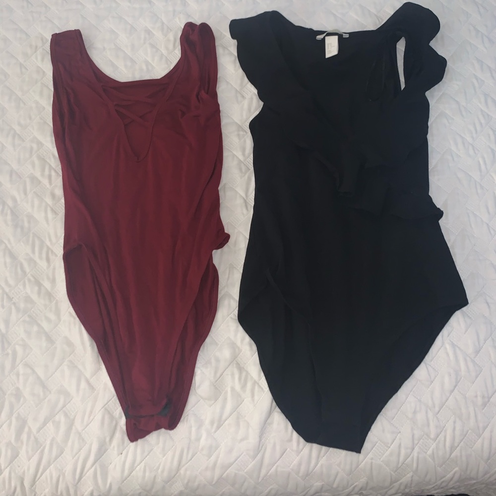 Pair of Boohoo & H&M bodysuits size M